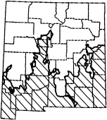 Arizona cottontop map